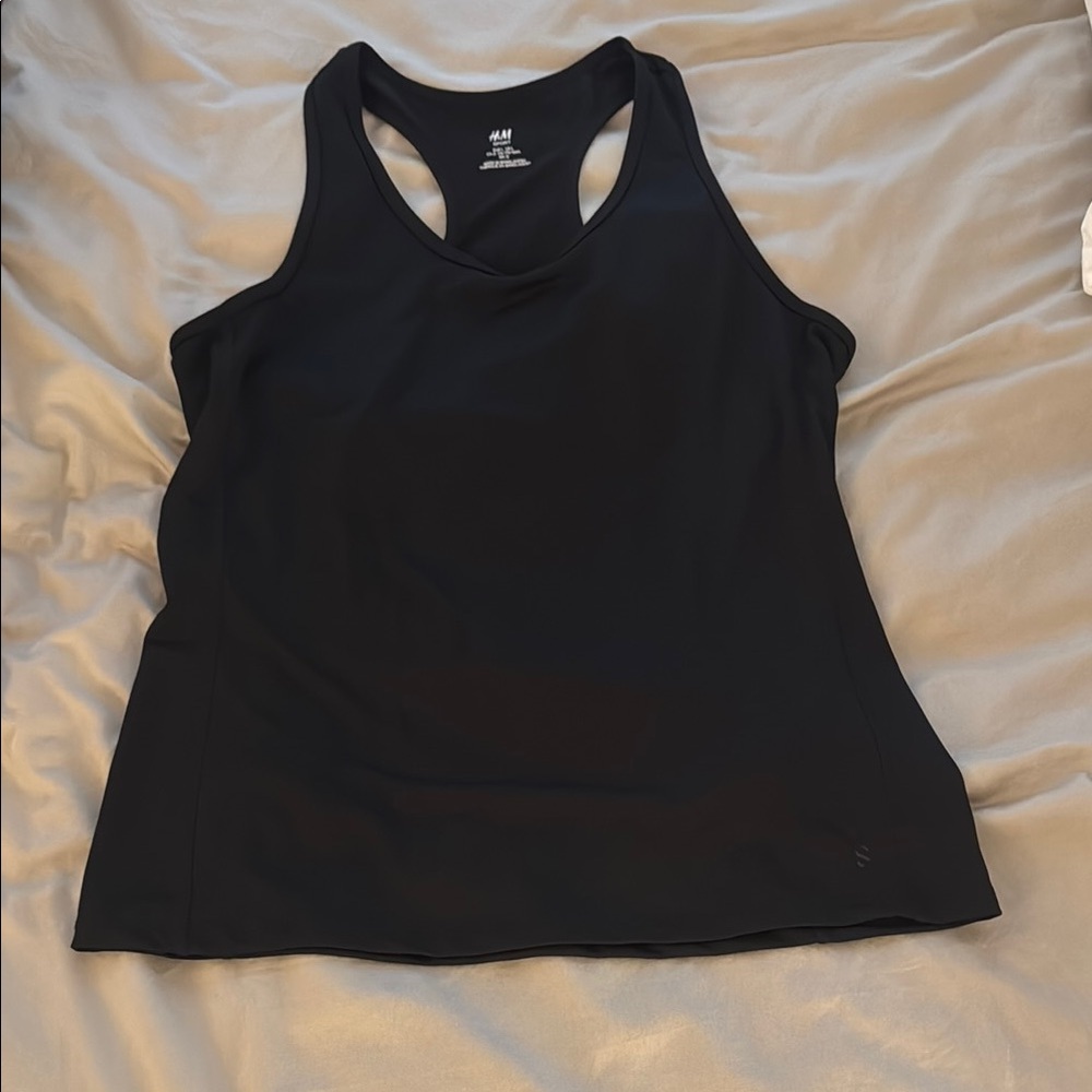 H&M Sport Black Tank Top L Large